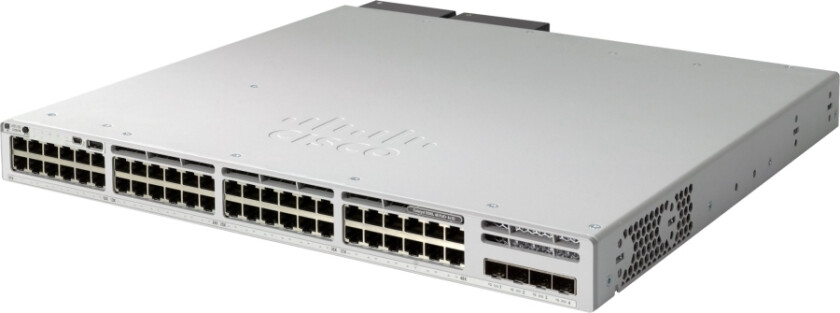 Catalyst 9300L - Network Essentials - Switch - L3 - 48 X 10/100/1000 (Poe+) + 4 X 10 Gigabit Sfp+ (Opplenke) - Rackmonterbar - Poe+ (505 W)
