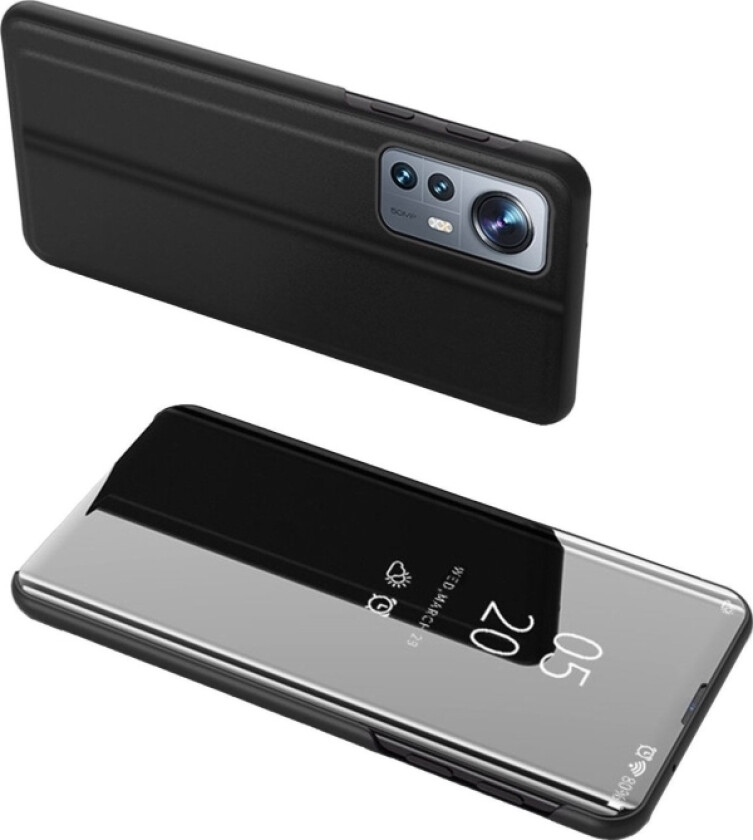 Clear View Case Etui Xiaomi 12 Lite Pokrowiec Med Klapk Sort