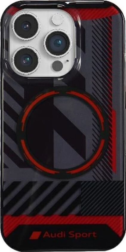 Audi Audi Iml Sport Magsafe Case Iphone 14 Pro Max 6.7" Czarny/Black Hardcase Au-Imlmip14pm-Rsq/D2-Bk