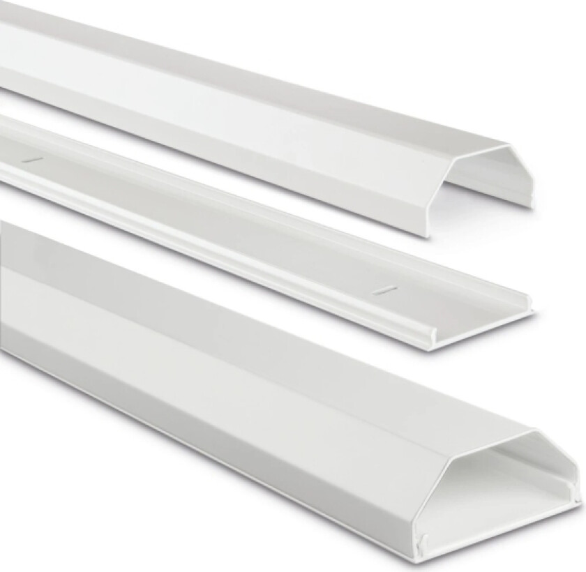 00220989, Kabelkanal, Universal, Aluminium, Hvit