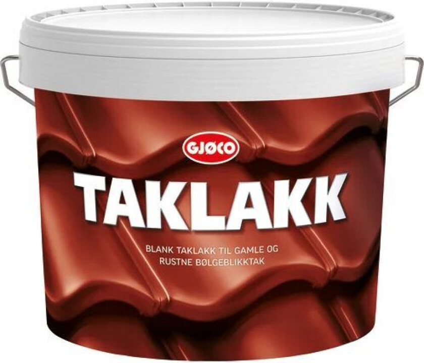 Taklakk Sort maling for rustent bølgeblikktak 10 liter