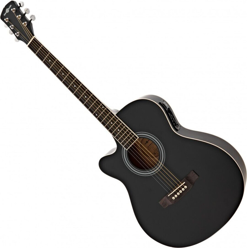 Bilde av Single Cutaway Left Handed Electro Acoustic Guitar by Gear4music Black