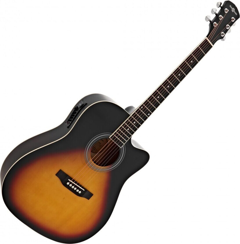 Bilde av Gear4Music Dreadnought Cutaway Electro Acoustic Guitar Sunburst