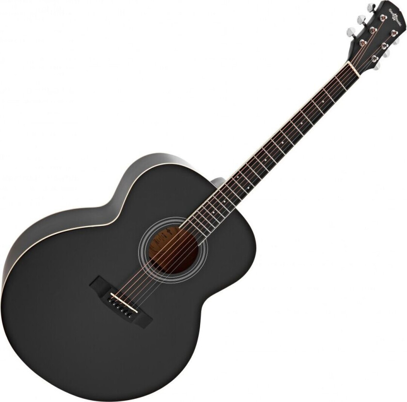 Jumbo Acoustic Guitar by Gear4music Black