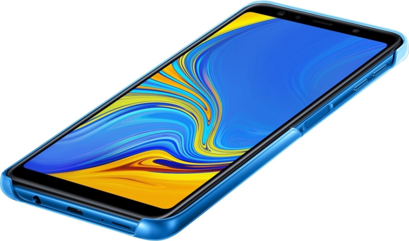 Gradation Cover Ef-Aa750 - Baksidedeksel For Mobiltelefon - Blå - For Galaxy A7 (2018)