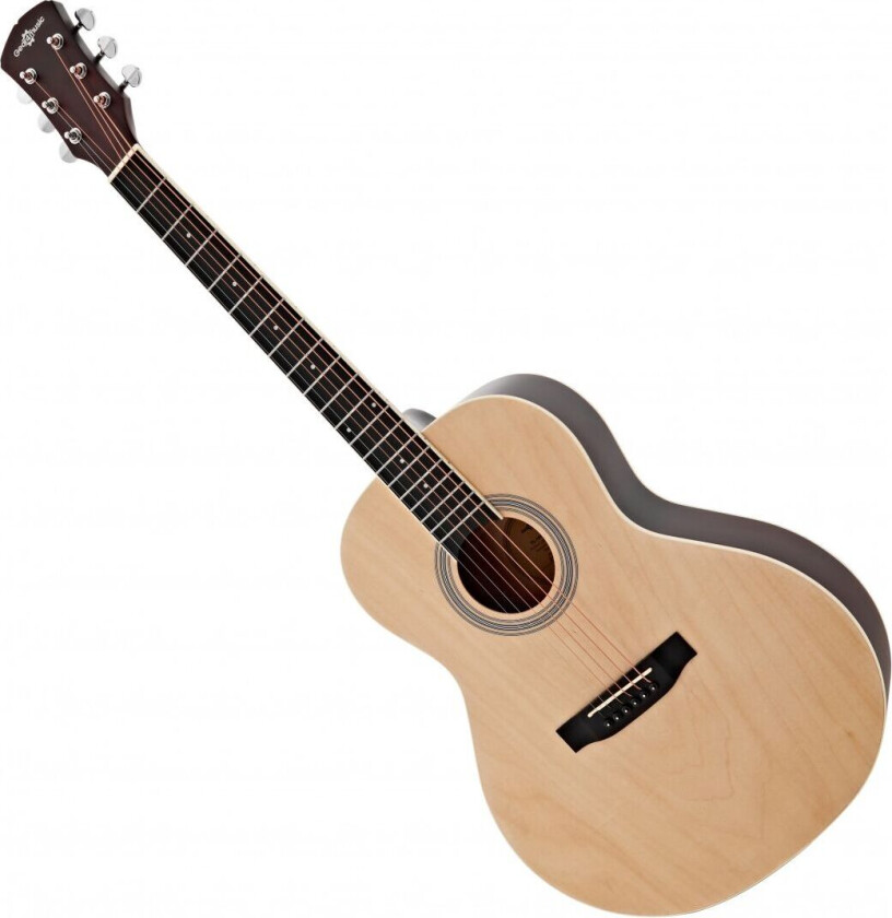 Parlour Left Handed Acoustic Guitar by Gear4music Natural