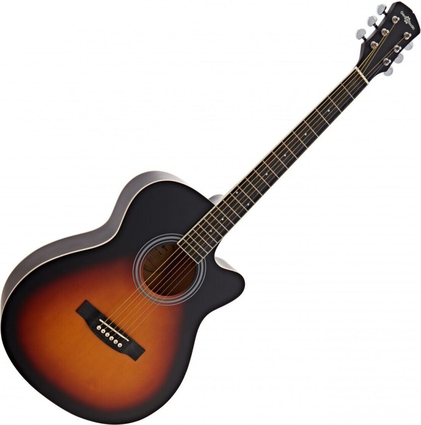 Single Cutaway Acoustic Guitar by Gear4music Sunburst