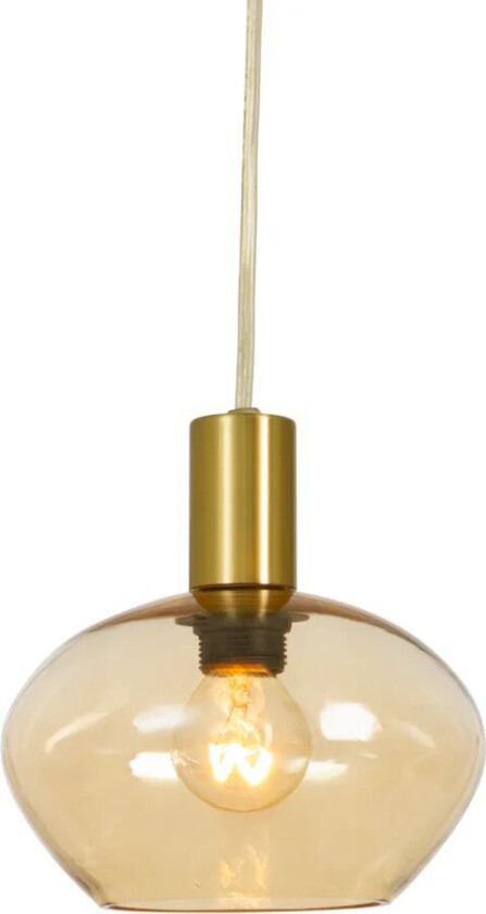 Bell vinduspendel 4 meter ledning m/stikkontakt - Messing / Amber