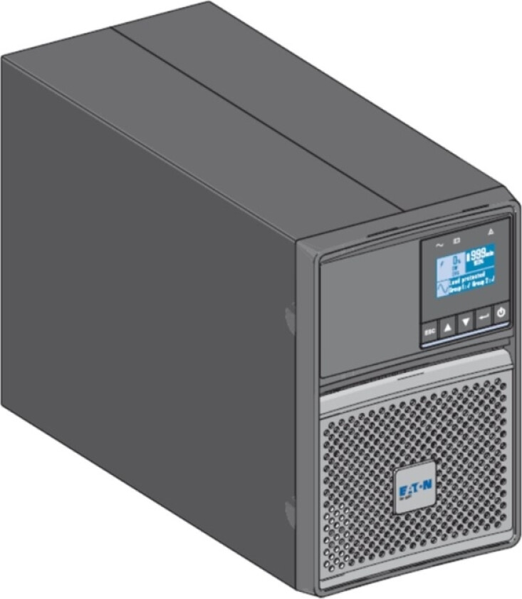 Eaton 5P 650I - Gen 2 - Ups - Ac 200-240 V - 650 Va - Ventilregulert Blysyre (Vrla) - 9 Ah - Rs-232, Usb - Utgangskontakter: 4