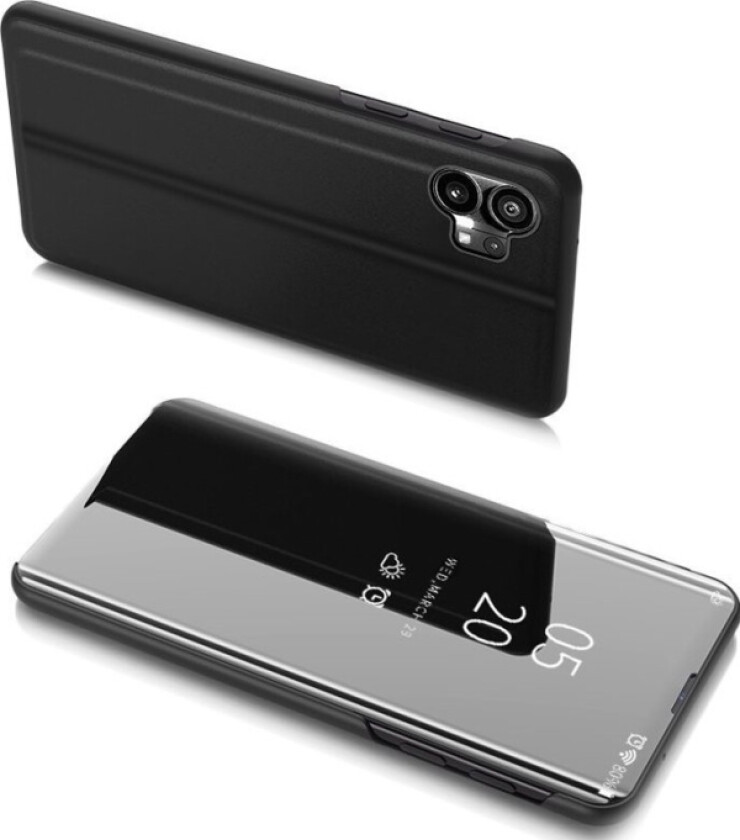 Clear View Case Etui Nothing Phone 1 Pokrowiec Z Klapk Svart