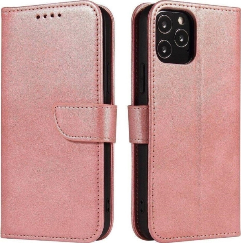 Magnet Case Elegant Deksel Med Klaff Og Stativfunksjon For Samsung Galaxy A03s (166.5) Rosa