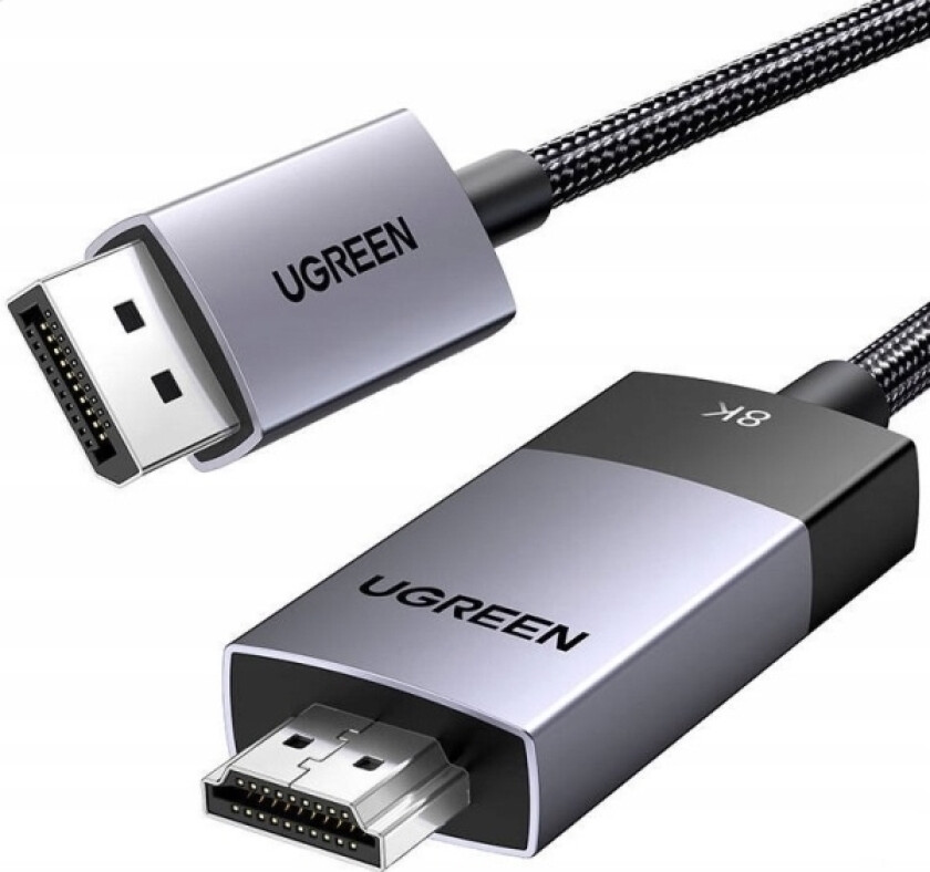 Kabel Displayport Do Hdmi Ugreen Dp115, 8K 60 Hz, 2M (Czarny)
