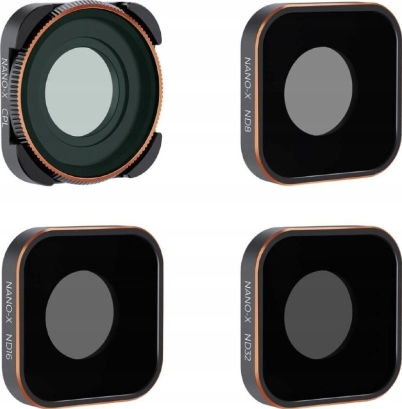 Nd+Cpl Filtersett (8/16/32) For Gopro Hero 9 / Hero 10 / Hero 11