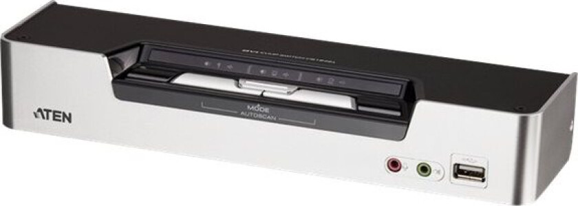 Aten Usb Dvi Dual View Kvmp Switch Cs1642a - Kvm / Lyd / Usb-Svitsj - 2 X Kvm/Lyd/Usb - 1 Lokalbruker - Stasjonær