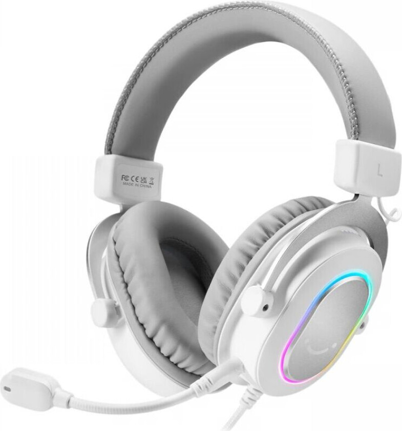 H6 Usb 7.1 Gaming Headset Rgb - Hvit