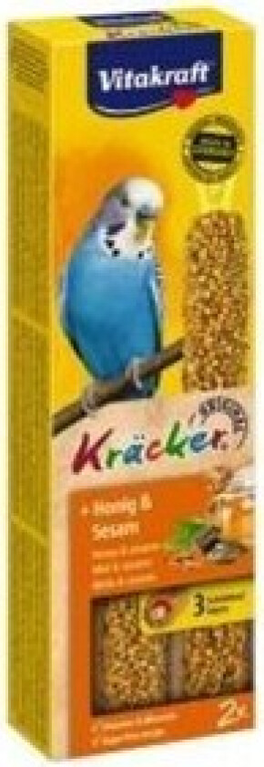 - Kräcker - Budgies - Honey/Sesame 60g
