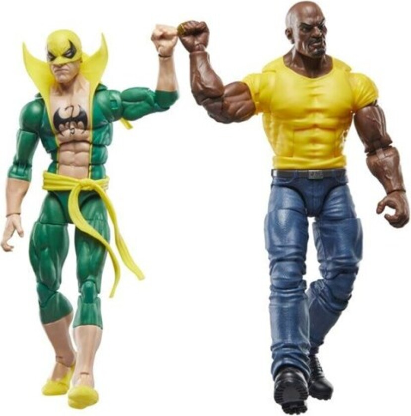 Marvel Legends Series Iron Fist and Luke Cage, 6" Comics Collectible Action Figures