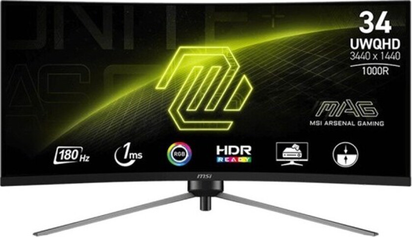 34" MSI MAG 345CQRDE - LED monitor - curved - 34" - HDR