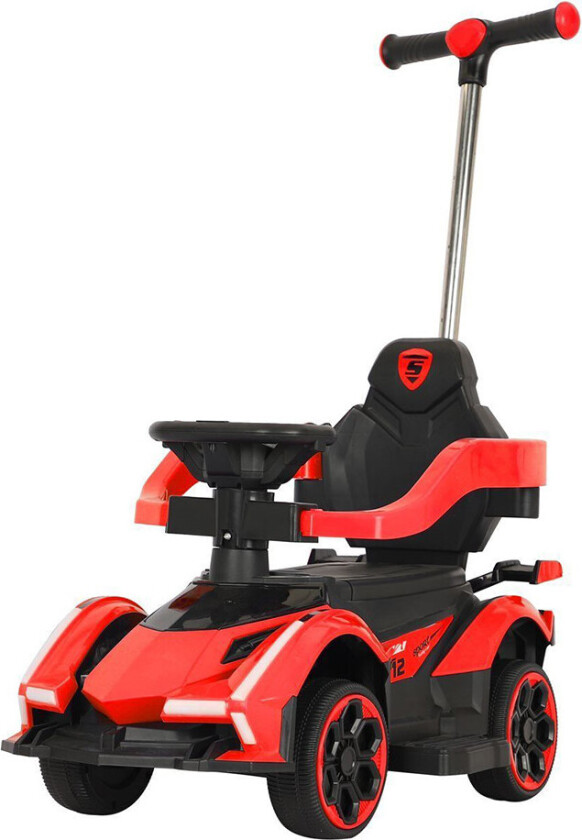 Baby Mix Walker med håndtak - Maks 30 kg - Rød