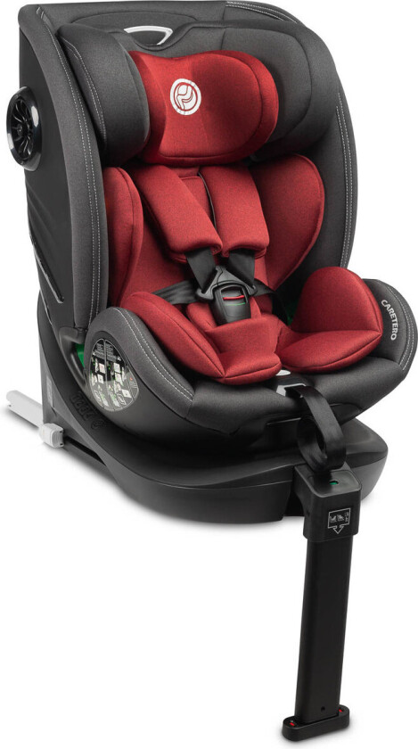 Caretero Fortis bilsete - I-SIZE, ISOFIX, 5-punktssele, 40-150 cm - rød