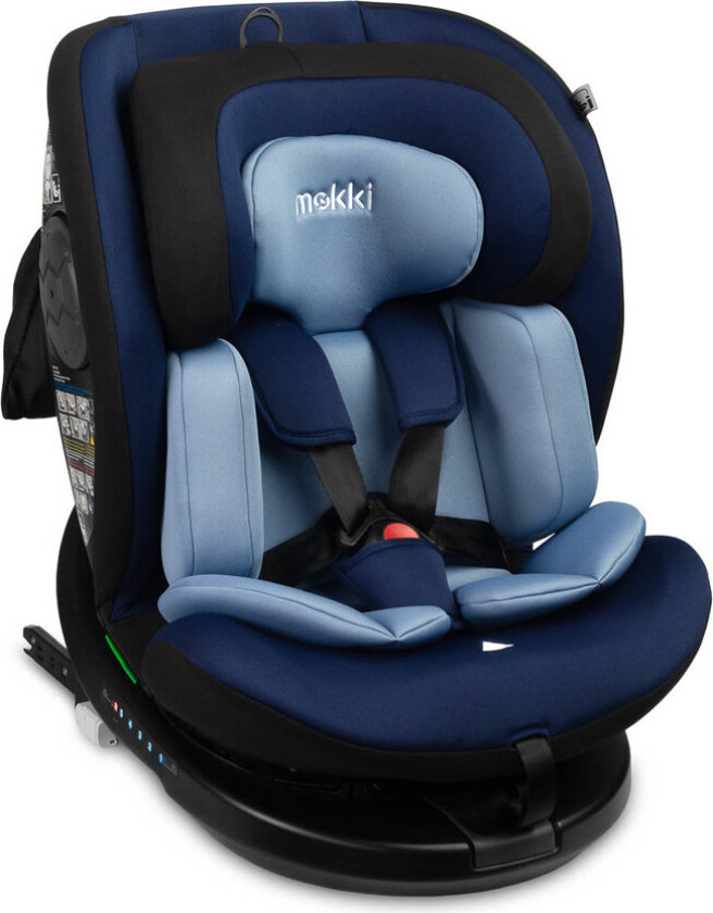 Caretero Mokki bilsete - I-SIZE, ISOFIX, 5-punktssele, 40-150 cm - blå