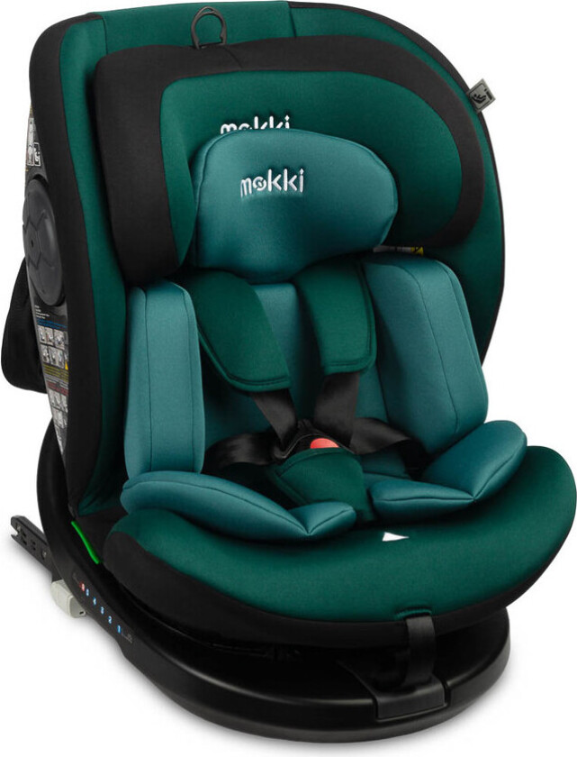 Caretero Mokki bilsete - I-SIZE, ISOFIX, 5-punktssele, 40-150 cm - Grønn