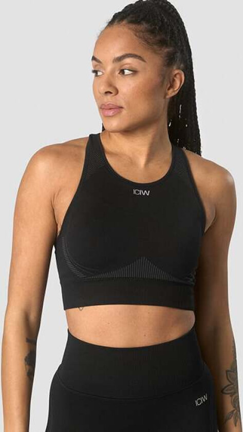 Ultra Seamless Sports Bra Wmn, Black