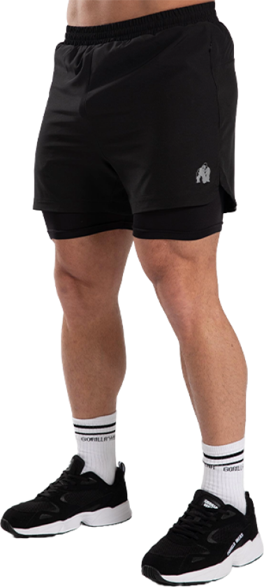 Cortez 2-In-1 Shorts, Black