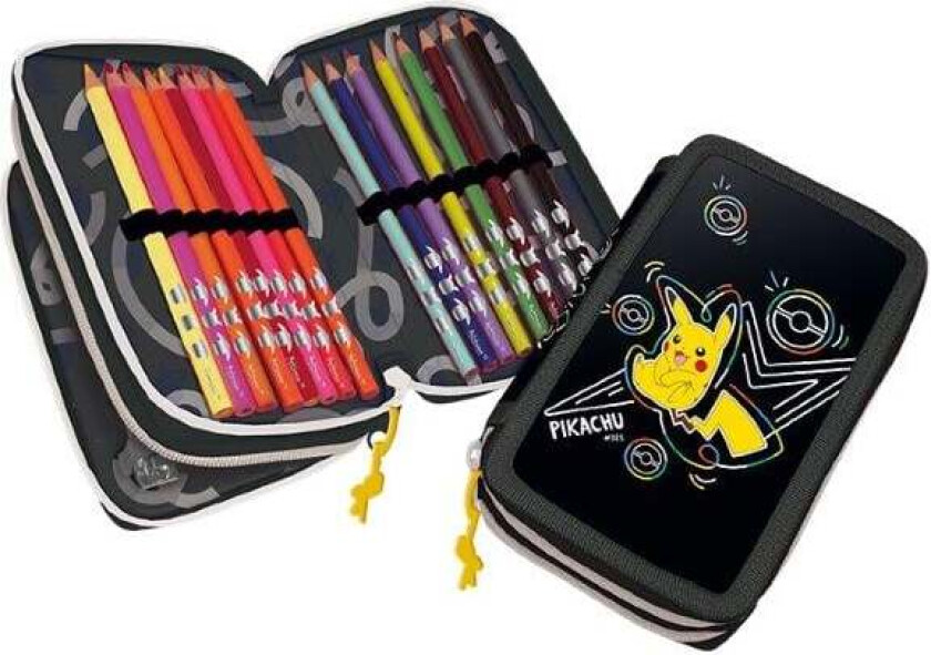 Bilde av - Neon - 2-Compartment Filled Pencil Case (161508516)