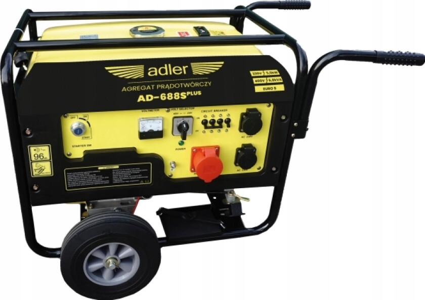 Adler Generator / Generator Set Ad-688S Plus 6,8Kva / 6,2 Kw / 230/400V