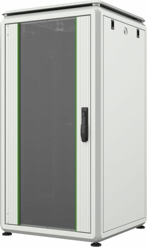 By Logon Data Line - Rack Skap - 600 X 600 Mm, Data Line - Free-Standing - Hvit, Ral 7035 - 22U - 19"