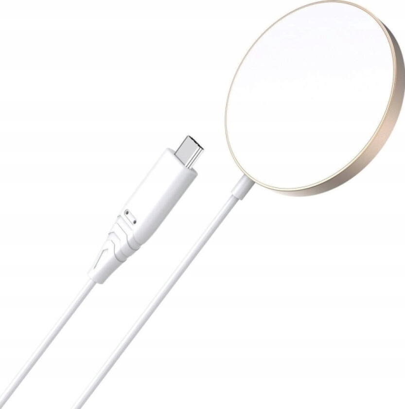 Lader  Trådløs Magnetisk Lader 15W Magsafe For Iphone 12/13/14 Gull (T518-F-Go)