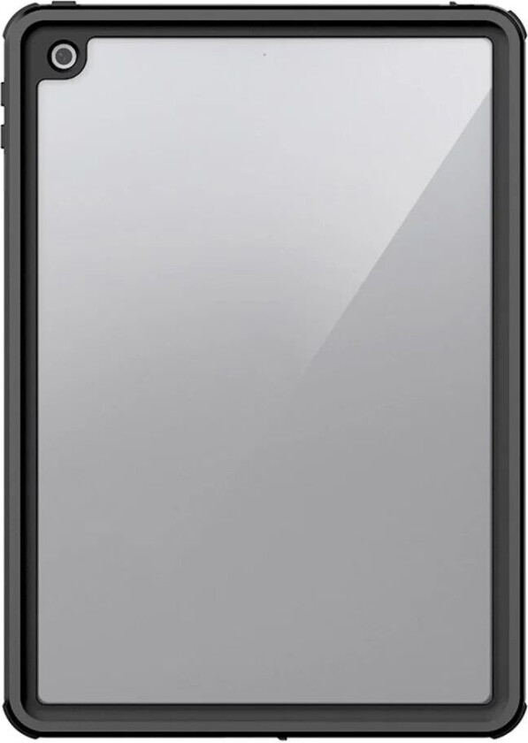 iPad 10.2" (2021 / 2020 / 2019) Vanntett Håndverkerdeksel med Skjermbeskytter - Gjennomsiktig / Svart