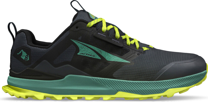 Men's Lone Peak 8 Black/Green 105, Black/Green