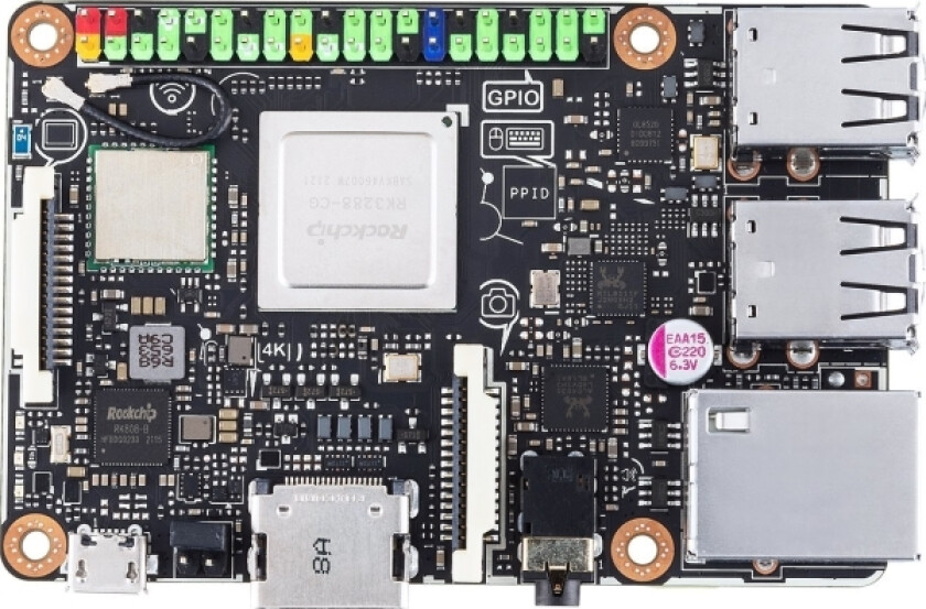 Asus Tinker Board R2.0, Rockchip, Rockchip Rk3288, 2 Gb, Ddr3-Sdram, Tokanals, Microsd (Transflash)
