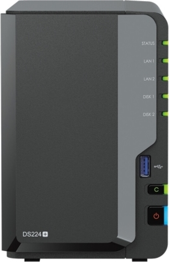 Disk Station Ds224+ - Nas-Server - Ram 1 Gb - Iscsi Støtte