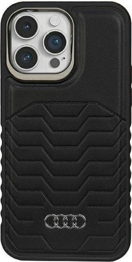 Audi Audi Synthetic Leather Magsafe Iphone 14 Pro Max 6.7" Czarny/Black Hardcase Au-Tpupcmip14pm-Gt/D3-Bk