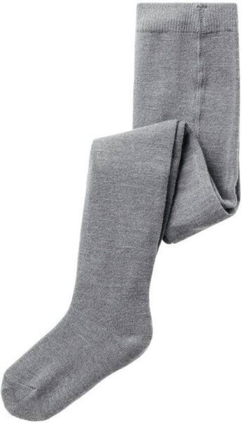 Name It Nmmwak strømpebukse i ull/bomull, Grey Melange