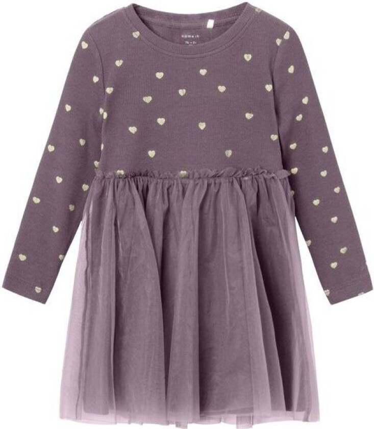 Name It Nmfnadja kjole til småbarn, Arctic Dusk
