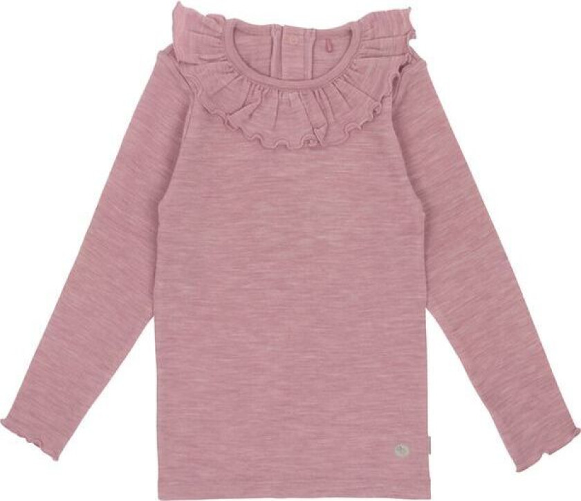 Bilde av ulltrøye til barn med rysjekrage, Lyng