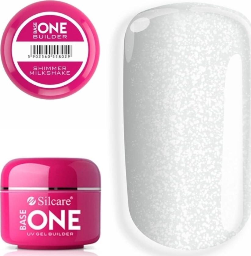 Silcare_Gel Base One Shimmer Neglebyggende Gel Milkshake 50G