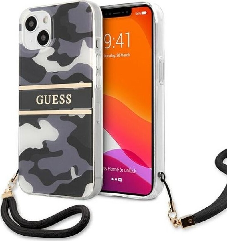 Guhcp13skcabbk Iphone 13 Mini 5,4" Czarny/Black Hardcase Camo Strap Collection