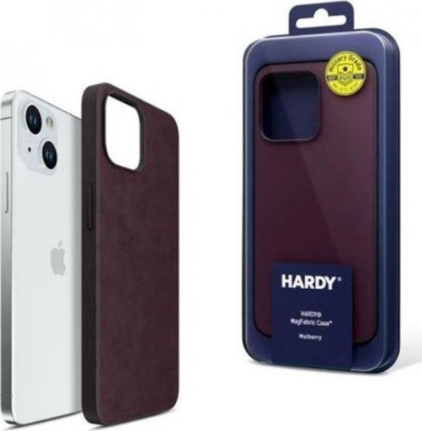 3Mk Etui Na Apple Iphone 15 Z Magsafe- 3Mk Hardy Magfabric Case Mulberry