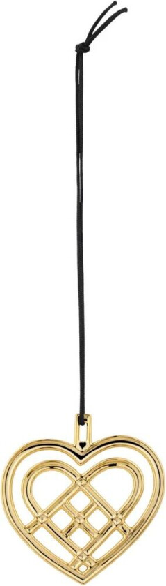 Weaved Heart juleanheng 6,5 cm Forgylt