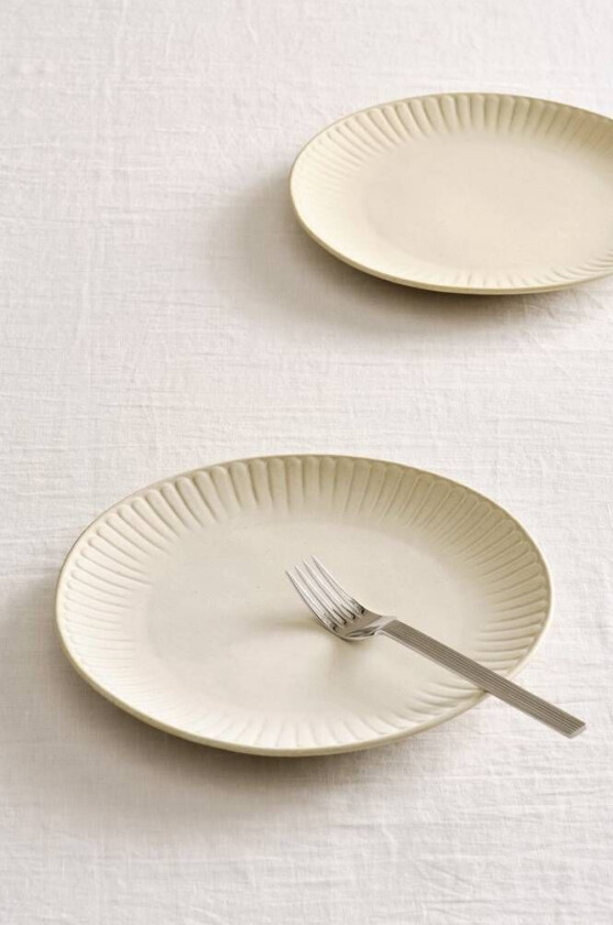 ALVIA tallerken 2-pakke ø 27 cm Ecru Fine Pottery