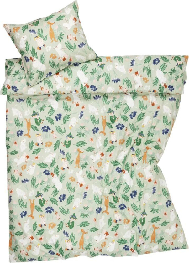 Mummitrollet sengesett 150 x 210 cm Blomsterhage