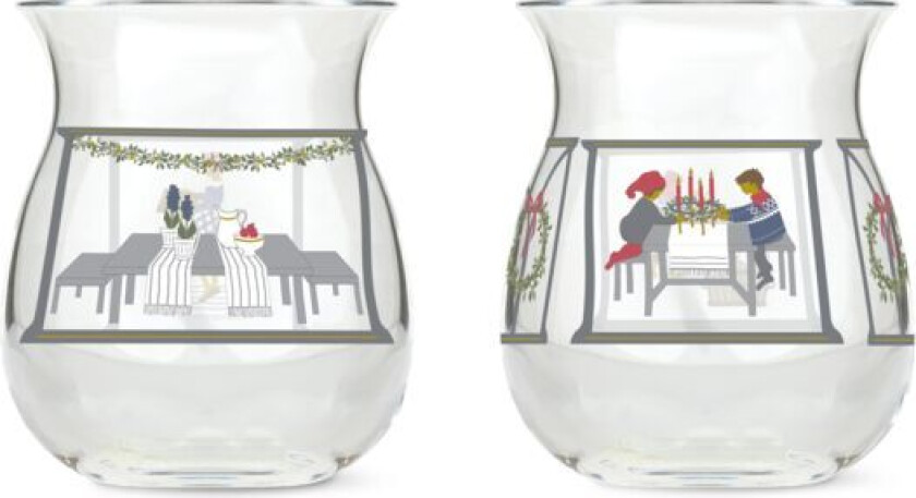 Christmas lyslykt  2-pk 2024