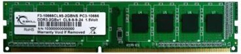 Ns Series - Ddr3 - Modul - 2 Gb - Dimm 240-Pin - 1333 Mhz / Pc3-10600 - Cl9 - 1.5 V - Ikke-Bufret - Ikke-Ecc