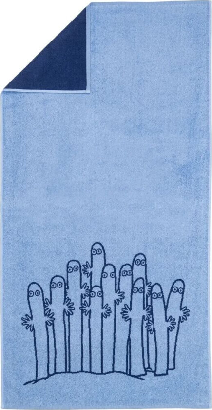 Mummitrollet badehåndkle 70 x 140 cm Hattifnattene, blå