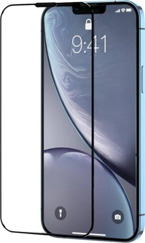 Hq-Z24 Herdet Glass For Iphone 15 Pro Max Med Svart Ramme Og Støvfilter